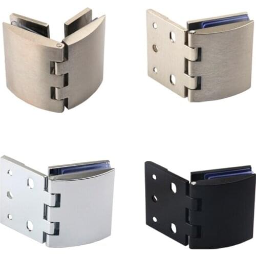 Brand New 4PCS Glass Cabinet Door Hinges Wine Cabinet Door Hinges Glass Clamps Clip Hinges for Cabinet Cupboard 5~8mm Glass