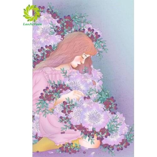 5D DIY Full Diamond Painting Flower girl Embroidery Pictures Of Rhinestones Cross Stitch Kit Diamond Craft