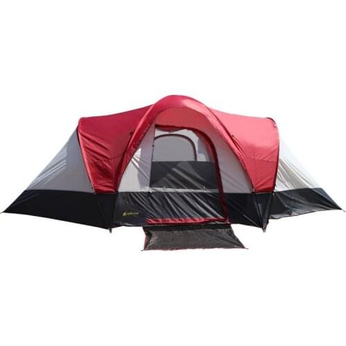 Large Tent 5-8 Person Two Bedrooms One Living Room Camping Family Tent 550x300x195cm