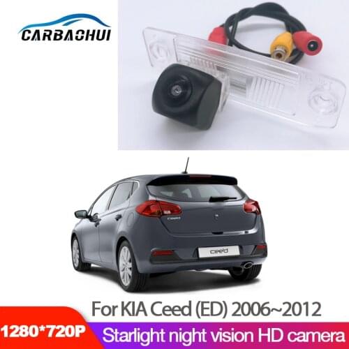 HD Night Vision 1280x720 Fisheye Rear View Camera For KIA Ceed (ED) 2006 2007 2008 2009 2010 2011 2012 Car Parking Accessories