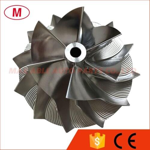TD04HL 45.00/64.89mm 6+6 blades Performance Turbo Billet compressor wheel/Aluminum 2618/Milling wheel for Turbocharger Cartridge