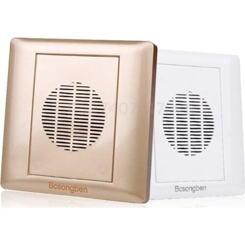 OOTDTY 86 Type Embedded Smart Wired Doorbell Not Disturbed Door Bell Flame Retardant