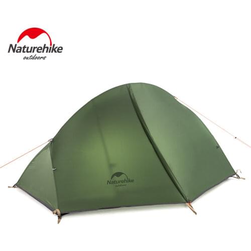 Naturehike Ultralight 1 Person Camping Tent Backpacking Trekking Hiking Cycling Single Tents Waterproof PU4000 Green