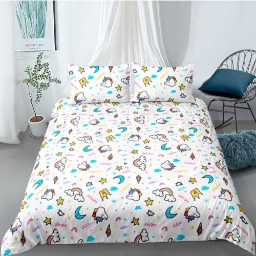 3D Duvet Cover Set Bedding Sets Quilt Cover Pillow Cases Full Double Single Size Alone The Wildebeest Printing Design Bedclothes