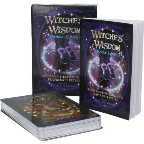 Witches Wisdom Oracle Cards Stunning Deck Of 48 Card Reusable, Suitable For Card Beginners And Enthusiasts High-quality Material