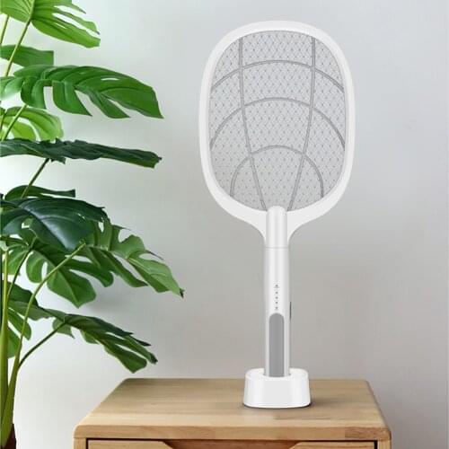 Handheld Home Electric Fly Mosquito Swatter Racket Bug Zapper Insects Killer Home Garden Pest Bug Anti Mosquito Fly Trap Lamp
