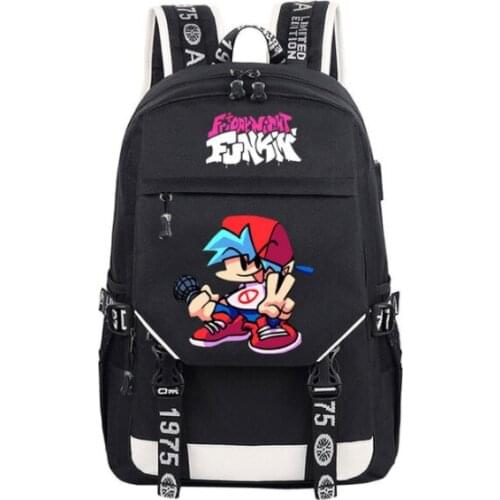 Anime Friday Night Funkin Backpack Cosplay Canvas children Kids Schoolbag Travel Bags