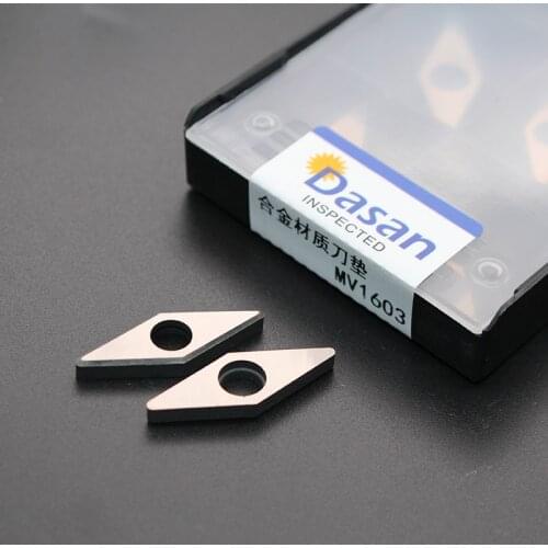 20pcs Knife pad MV1603 Carbide Shim Seat for VNMG1604 Shim CNC Arbor Accessories Gaskets Seismic Iron Turning Tool Part