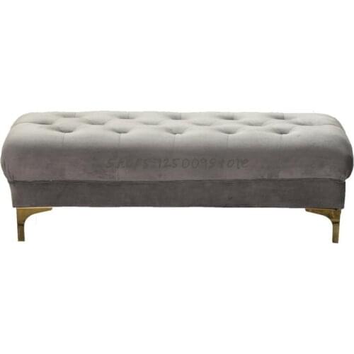 Fitting room stool clothing store shoe change storage long stool sofa storage stool bed end European-style stool more home entra