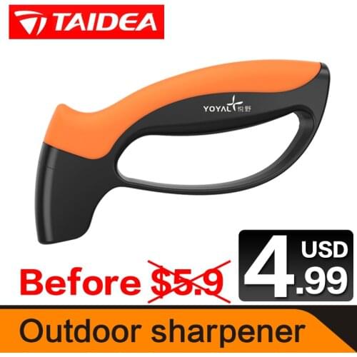 TAIDEA Outdoor sharpener Diamond sharpening rod ceramic Tungsten steel compilations fishing Tools Sharpening system