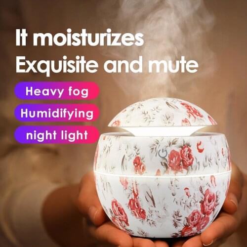 Mini Air Humidifier USB Ultrasonic Aroma Diffuser Wood Grain LED Light Electric Essential Oil Diffuser Aromatherapy For Home Car