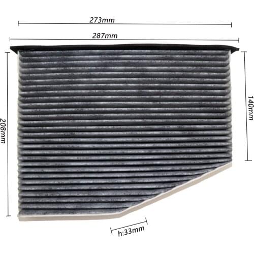 Car Cabin Filter For Audi A3 Q3 RS3 TT Coupe quattro TT Roadster TT RS TTS 2.0T 1K0819653A