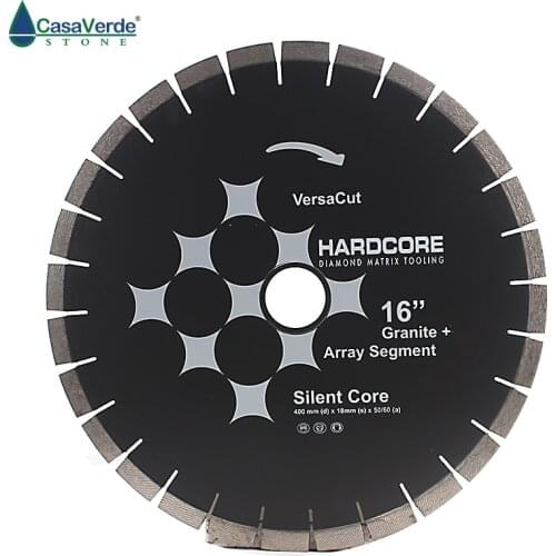 DC-DCP16 diamond silent saw blade D400mm with segment height 18mm for cutting granite