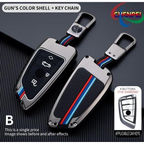 Zinc Alloy Car Key Case Cover Key Bag Shell Protector For Bmw F20 G20 G30 X1 X3 X4 X5 G05 X6 Car Interior Accessories