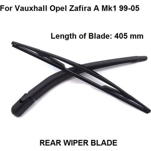 For Vauxhall Opel Zafira A MK1 1999-2005 Hatchback Rear Windshield Wiper Arm+Blade 405mm