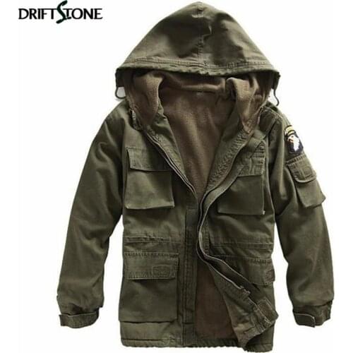 DRIFTSTONE Men's Hooded Trench Coats