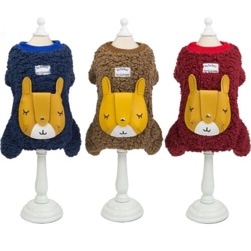 Fleece Dog Hoodies Pet Dog Clothes For Dogs Coat Jacket Cotton Ropa Perro French Bulldog Clothing For Dogs Pets Clothing Pug