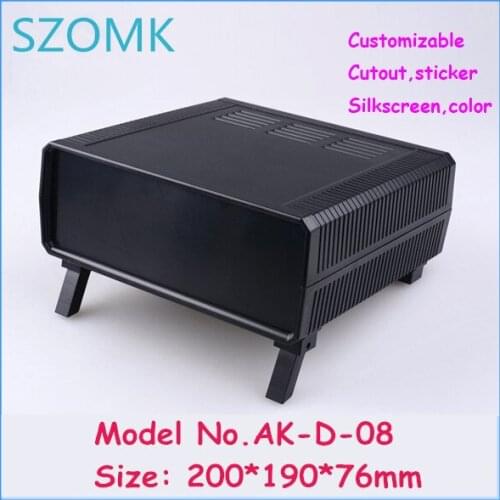 Szomk electrical cabinet abs project enclosure (1 pcs) 200*190*76mm szomk electrical cabinet abs project enclosure desk top box