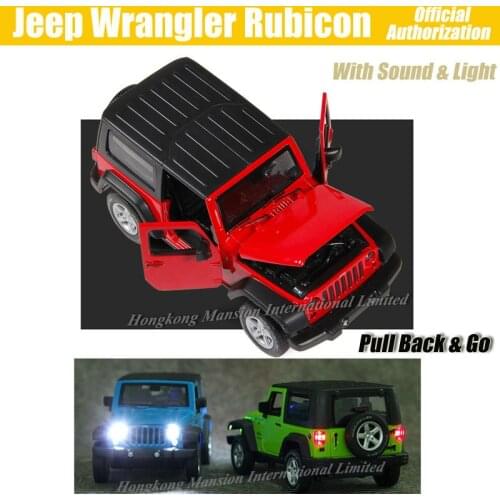 1:32 Scale Luxury Diecast Alloy Metal Car Model For Jeep Wrangler Rubicon Collection Off-road Vehicle Model Toys Car