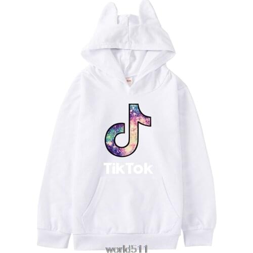 Wholesales 2-16Years Tik Tok Boys Hoodies and Sweatshirts Spring Jacket Girls Kids Clothes Long Sleeves Coat birthday gift