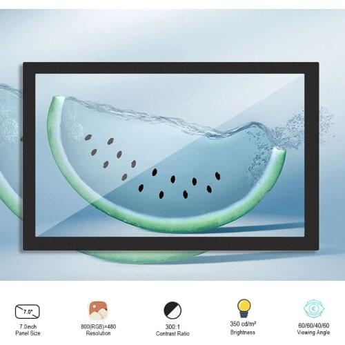 Original AUO C070VW02 V1 Resolution 800×480 7 Inch SRGB TFT LCD Touch Screen Panel TN Display 98 Pins TTL Interface