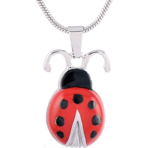 Memorial Jewelry Ashes Keepsake Pendant for Ash Holder Stainless Steel Beetle Cremation Urn Necklace