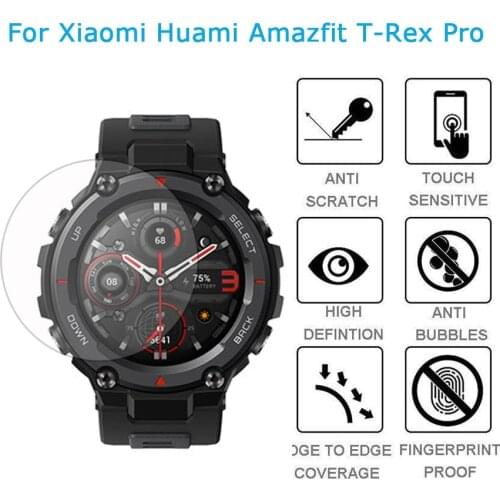 Anti-scratch Tempered Glass Film for Amazfit T-Rex Pro Screen Protector Cover for Xiaomi Huami Amazfit T Rex Film Smart Watch