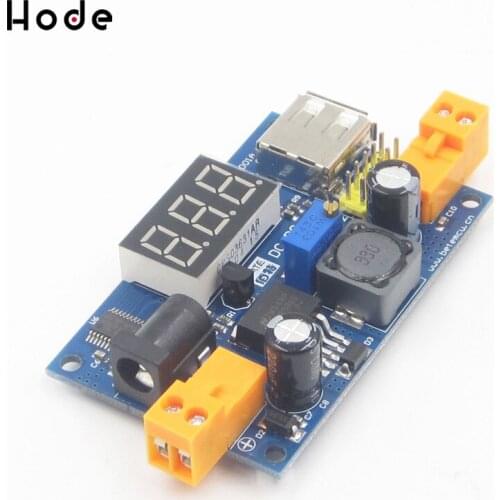 DC-DC Buck Step Down Module LM2596 DC 1.25-37V Adjustable Voltage Regulator With LED Voltmeter
