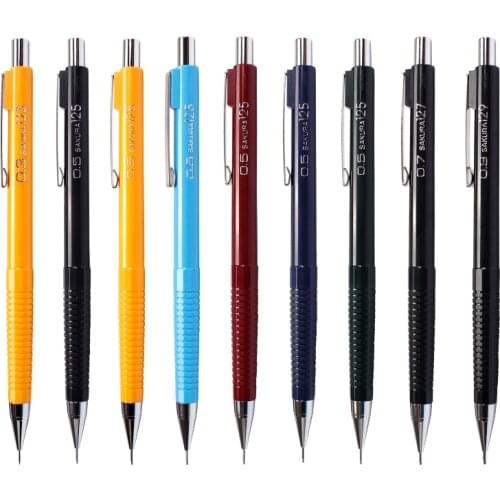 Sakura Mechanical Pencil 123 125 127 129 0.3 mm 0.5 mm 0.7 mm 0.9 mm Japan