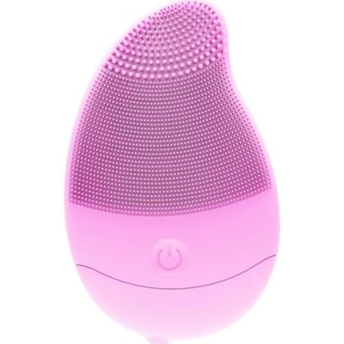 Silicone Face Cleansing Brush Electric Mini Massage Facial Cleansing Tool Soft Deep Face Pore Cleanser Brush Skin Care
