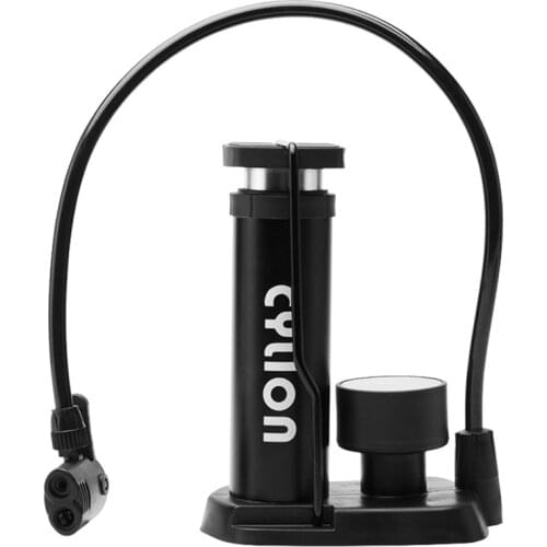 CYLION MTB Road Bike Pump Bicycle Portable Ultra-Light Cycling Pump with Barometer Outdoor Sports High Pressure Pedal Pumps