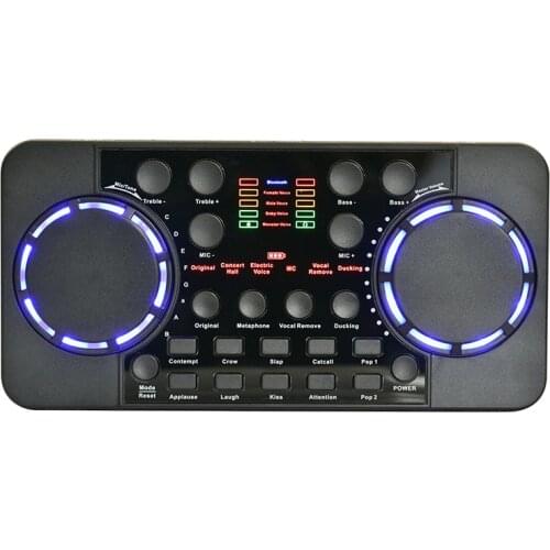 V300 PRO Sound Card 10 Sound Effects Bluetooth Noise Reduction o mixers Headset mic Voice Control for Phone PC