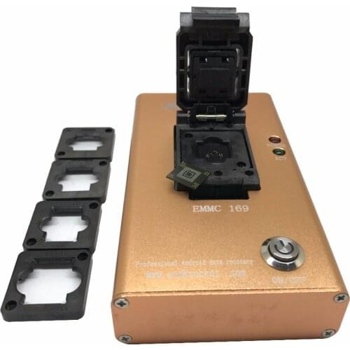 1pcs eMMC169 flip + metal box to USB3.0 female mouth test stand eMMC153 to USB3.0 test seat