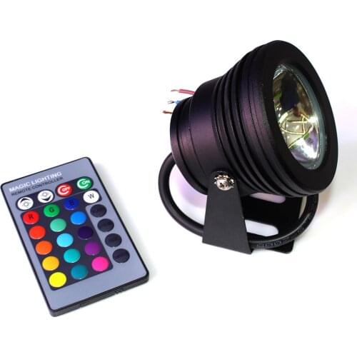 10W 1000LM 110V 220V Underwater led light Waterproof IP68 RGB Aluminium remote controller fountain swimming pool light lamp