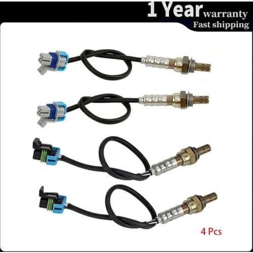 234-4669 234-4286 234-4651 4 Wires Lambda Oxygen Sensor Up / Downstream For GMC Yukon Denali 2003-2006 V8-6.0L Auto Parts 4Pcs