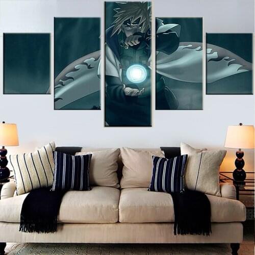 5 Panel Anime Hokage Minato Namikaz Wall Canvas Art Print Painting Poster Muti Picture For Home Decoration Painting Kids Room