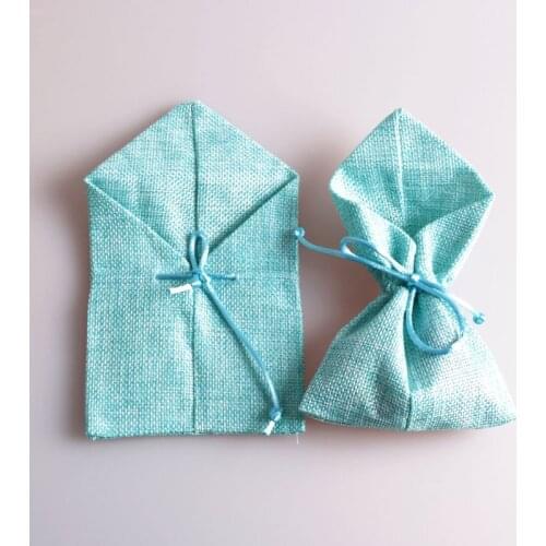 Free Shipping 10pcs 10x18cm (3.93"x7.08") Pink Jute Gift Bags Jewelry Packing Drawable Wedding Candy Gift Bags Pouch