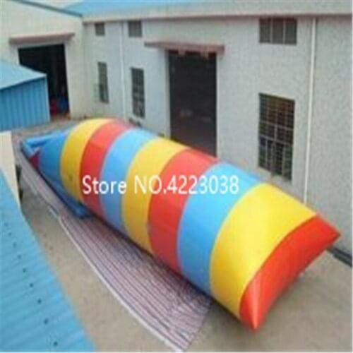 Free Shipping 6*3m PVC Water Blob Jump Inflatable Water Catapault For Amusement Sports Play With Electric Air Pump