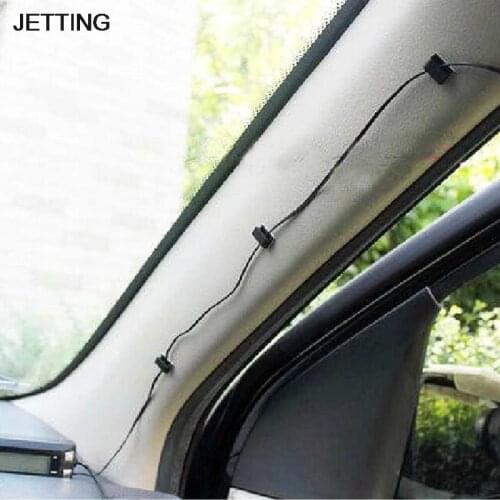 10 Pcs Single Hole Cable Holder House Office Car Wire Cord Cable Flat Holder Tie Clips Fixer Organizer Drop Adhesive Clamp