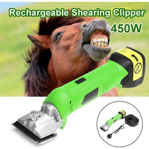 450W Electric Sheep Goat Shearing Machine Clipper Farm Shears Cutter Wool Scissor Cut Machine for Agricultural Horse Cattle