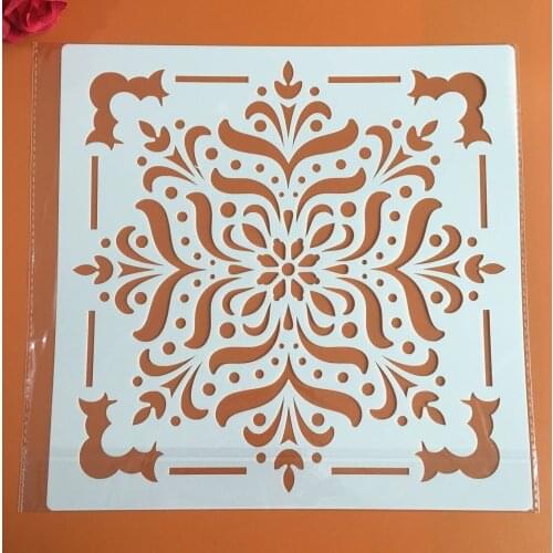 30 * 30cm size diy craft mandala mold for painting stencils stamped photo album embossed paper card on wood,fabric wall stencil