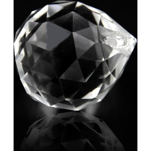 30MM Crystal Ball Clear Crystal Prisms Suncatcher Chandelier Crystals Pendants Accessories DIY Bead Curtain Hanging Ornament 1PC