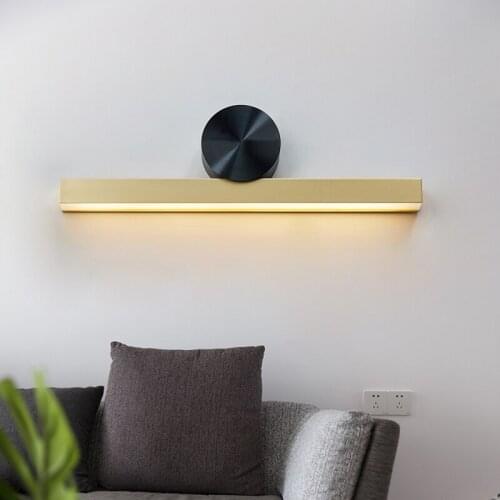 Jmzm Modern LED Wall Lamp Living room Bedroom Bedside Lamp Nordic Acrylic Strip Desk Mirror Lamp
