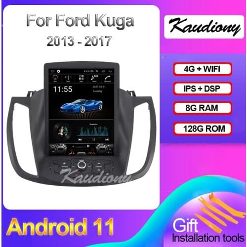 Kaudiony 10.4" Android 10.0 For Ford Kuga Car DVD Multimedia Player Auto Radio Automotivo GPS Navigation Stereo 4G GPS 2013-2017