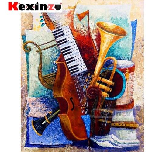 KEXINZU Full Square/Round 5d Diamond Painting Music 3d Embroidery Cross Stitch Diamond Mosaic Full Picture Rhinestone Decor Y12