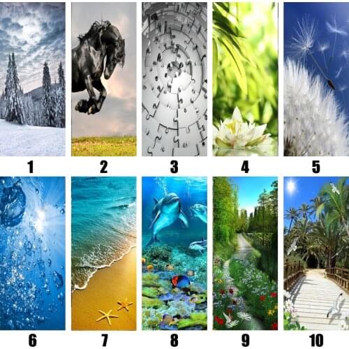 Creative Door Sticker Sea Modern Wallpaper Wall Stickers Wall Print Decal Wall Deco Wall Mural Photo self adhesive door Wrap