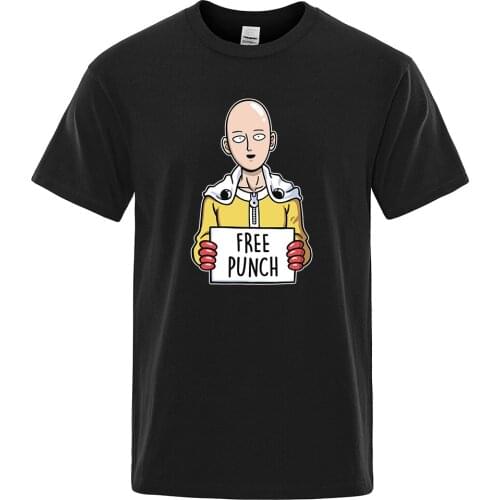 Anime One Punch-Man Printing Mans T-Shirt Oversized Brand Tshirt Fashion Comfortable Clothing Summer Breathable T Shirts Men