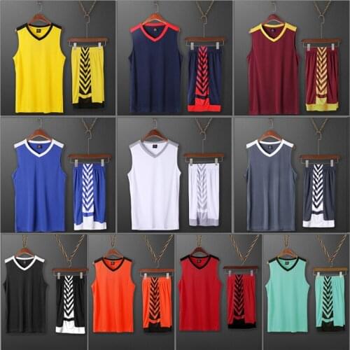 Men Kid Basketball Jerseys Sets Boys College Mens Basketball Uniforms Sport Kit Shirts Shorts Set Cloth Breathable Custom Print