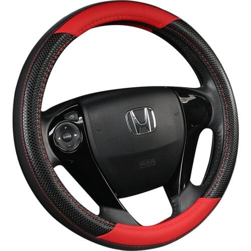 Car Steering Wheel Cover PU Leather Non-slip for Honda Civic 2016 2017 2018 2019 2020 10th Generation Auto Accessories