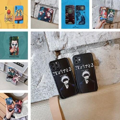 ONE PIECE Monkey D. Luffy Jujutsu Kaisen Itadori Yuji Anime mobile phone case silicone anti-drop soft case for iPhone12,11, XR